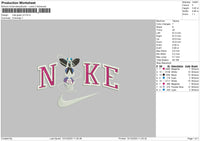 Nike Gwen V02 Embroidery File 6 sizes