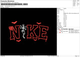 Nike Halloween Skull Embroidery File 5 sizes