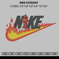 Nike Hydrant Embroidery File 6 sizes