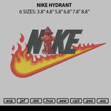 Nike Hydrant Embroidery File 6 sizes