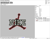 Nike Jordan Embroidery File 4 size