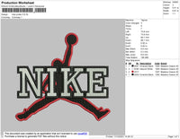 Nike Jordan Embroidery File 4 size