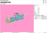 Nike Kitty Embroidery File 4 size