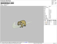 Nike Koala Embroidery File 4 size