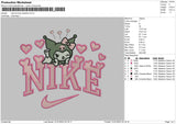 Nike Kurocat Valentine Embroidery File 6 sizes