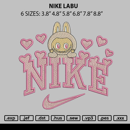 Nike Labu Embroidery File 6 sizes