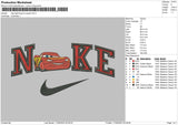 Nike Lightning Mcqueen Embroidery File 4size