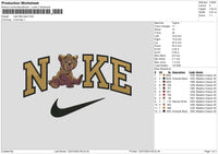 Nike Little Bear Embroidery File 6 sizes