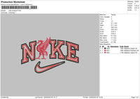 Nike Bird 1209 Embroidery File 6 sizes