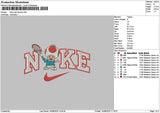 Nike Mario Tennis Embroidery File 6 sizes