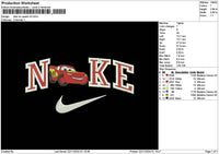 Nike Mcqueen V5 Embroidery File 6 sizes