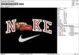 Nike Mcqueen V5 Embroidery File 6 sizes