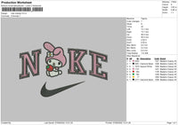 Nike Melody Embroidery File 5 sizes