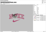 Nike Melody Kuromi V3 Embroidery File 5 sizes