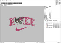 Nike Melody Kuromi V3 Embroidery File 5 sizes