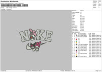 Nike Melodyv4 Embroidery File 5 sizes