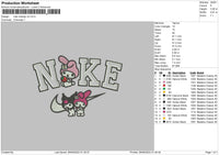Nike Melodyv4 Embroidery File 5 sizes