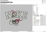 Nike Melodyv4 Embroidery File 5 sizes