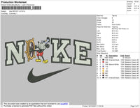 Nike Mickey V2 Embroidery File 4 Size