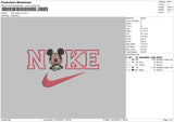 Nike Mickey V4 Embroidery File 4 size