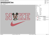 Nike Mickey V4 Embroidery File 4 size