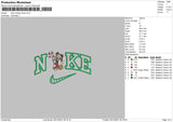 Nike Mickey Xmas Embroidery File 4 size