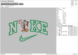 Nike Mickey Xmas Embroidery File 4 size