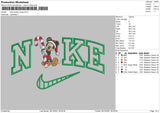 Nike Mickey Xmas Embroidery File 4 size