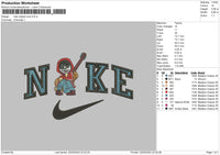 Nike Miguel Coco Embroidery File 4 size
