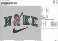 Nike Miguel Coco Embroidery File 4 size