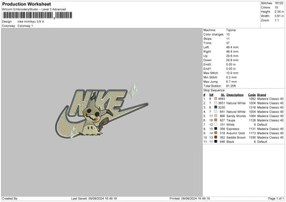 Nike Mimikyu 24 Embroidery File 6 sizes