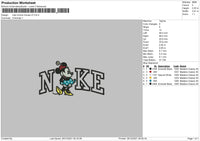 Nike Minnie Mouse V3 Embroidery File 4 size