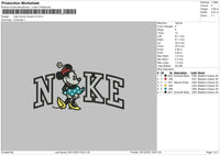 Nike Minnie Mouse V3 Embroidery File 4 size