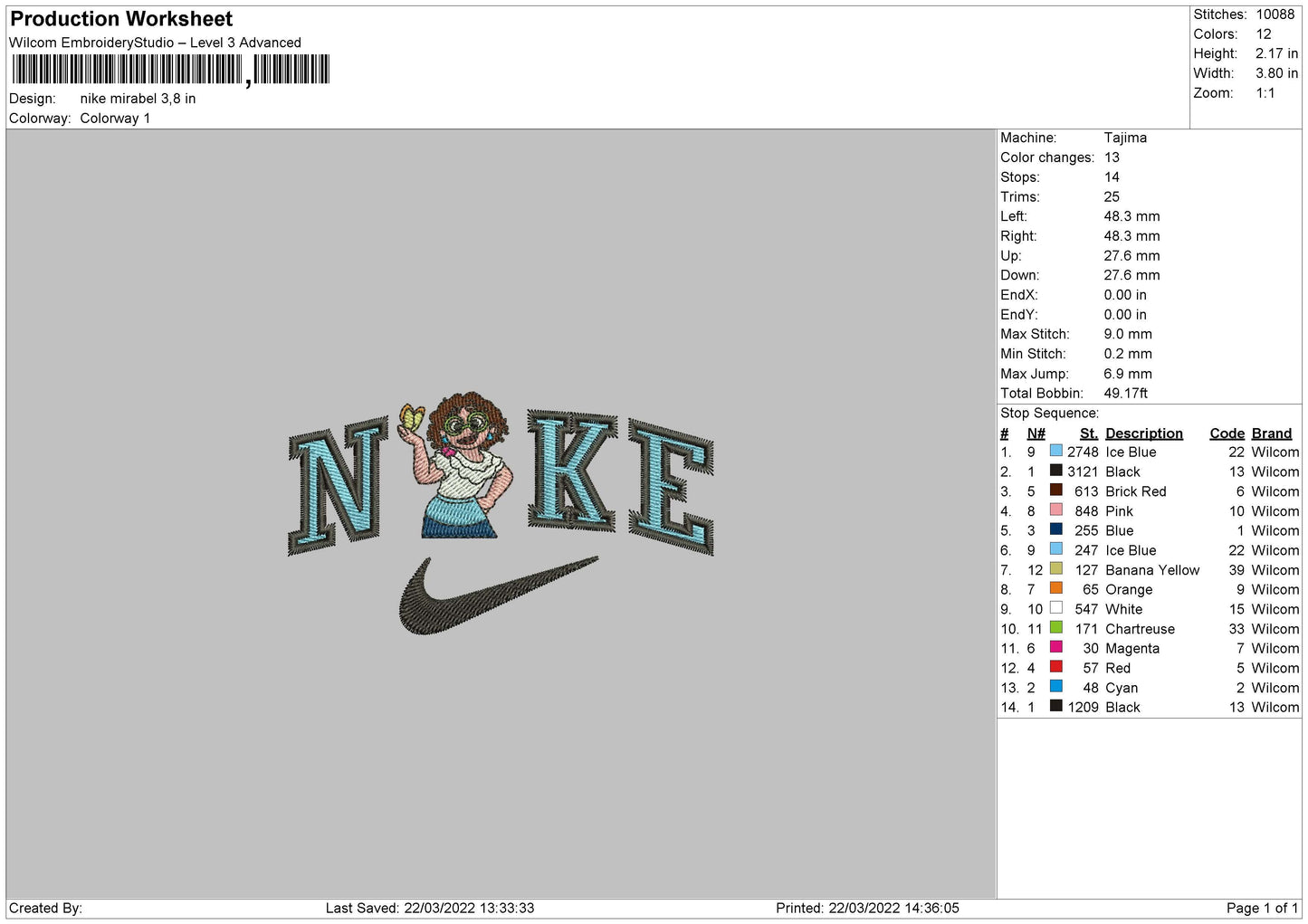 Nike Mirable Embroidery File 4 size