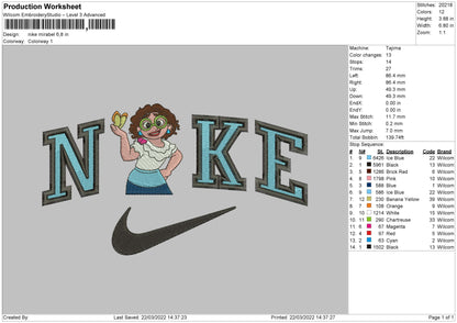 Nike Mirable Embroidery File 4 size