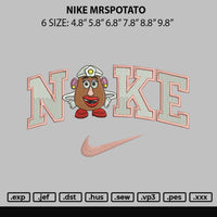 Nike Mrspotato Embroidery File 6 sizes