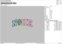 Nike Mushroom Embroidery File 4 size