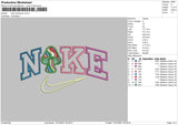 Nike Mushroom Embroidery File 4 size