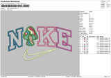 Nike Mushroom Embroidery File 4 size