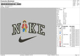 Nike One Piece Embroidery File 5 sizes