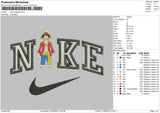 Nike One Piece Embroidery File 5 sizes