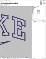 Nike Outline Swoosh Embroidery File 10 size