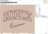 Nike Outline Emoticon Embroidery File 6 sizes