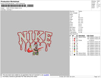 Nike Patrick Xmas Embroidery File 4 size