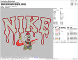 Nike Patrick Xmas Embroidery File 4 size