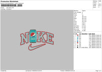 Nike Pepsi0106 Embroidery File 6 sizes