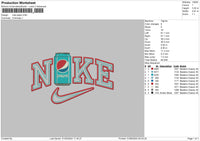 Nike Pepsi0106 Embroidery File 6 sizes