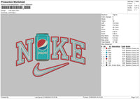 Nike Pepsi0106 Embroidery File 6 sizes