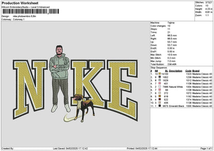 Nike Photoembro 0302 Embroidery File 6 sizes