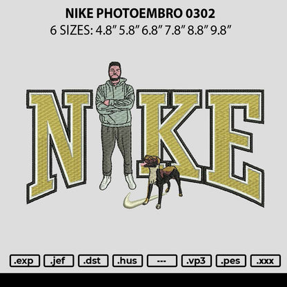 Nike Photoembro 0302 Embroidery File 6 sizes